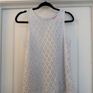 Lilly Pulitzer White Lace Tank Top